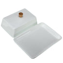 6Inch White Sushi Dish Fruit Cheese Plates Ceramic Butter Dish Compote Cuis H1D7
