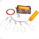 Fishing Clip Fish Lock Stainless Steel Wire Lanyard Live Fish Lock5 Metal S
