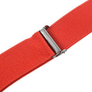 Women Men Clip-on Adjustable Pants Elastic Y Back Suspender Braces - Red M9L8
