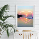 Full Round Drill Diamond Painting DIY Love Sunset Cross Stitch Embroidery
