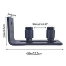 Steel Sliding Barn Door Guide Stopper Durable Door Hardware Accs Black