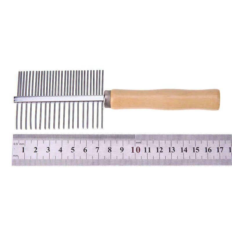 Wooden Handle Pet Comb Dog Cat Combs Hair Rake Comb Pet Grooming Hairbrush