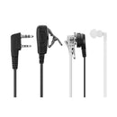 10Pcs 2 Pin PTT MIC Earpiece Covert Tube In-Ear Headset for Kenwood TYT Bao