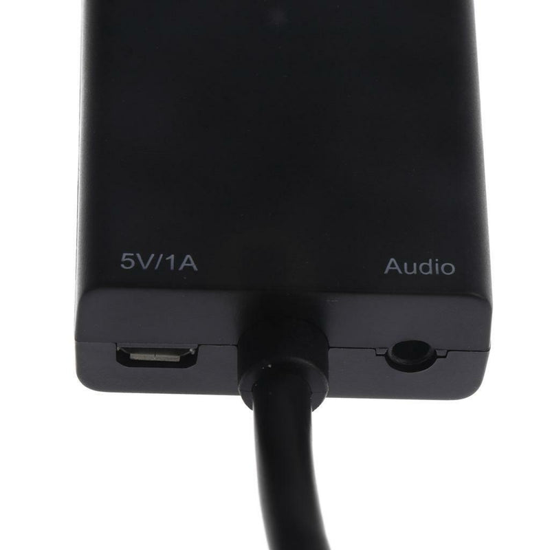 HDMI Male To VGA Adapter Convertor Cable + Micro Mini HDMI to HDMI and Audio