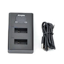For Gopro Max Action Camera 2 Slot Dual Battery Charger USB Charging Holder