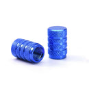 4pcs Wheel Tyre Tire Valve Stems Air Dust Cover Screw Caps Car Truck Bike Blue