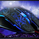 4000DPI LED Optical USB Wired Gaming Mouse 6 Buttons Gamer Laptop Compute WVG