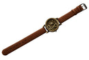 New Retro Musical Note Dial Quartz Movement Watch with PU Leather Wrist Wat C6W1