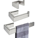 3 Piece Bathroom Accessories Set - Towel Ring, Toilet Paper Holder, Coat Ho