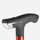Elderly Cane Sticks Anti-Slip Sticks with Lights Four Feet Folding Telescop