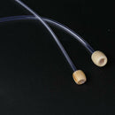 12 Sizes Crochet Needles Bleached Bamboo Afghan Tunisian 3,0-10,0 mm V7W6