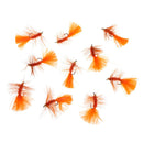 10pcs 4cm Wooly Bugger Flies Orange Sinking Wet Bass Trout Fishing Flies