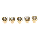 5 Pcs SMA Male 4 Holes Mounting Panel Chassis Flange Connector Adapter