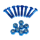 16 Pack Replacement Skateboard Truck Hardware Longboard Mounting Screws Bolts