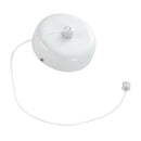 Wall Mounted Retractable Clothesline Outdoor Indoor Reel Washing Line White