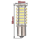 2X Car 1156 382 BA15S P21W White 102 SMD LED Tail Brake Signal Light Bulb D