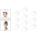 10Pcs Transparent Face Shield for Commercial Restaurant Hotel Waiter Chef Beauty