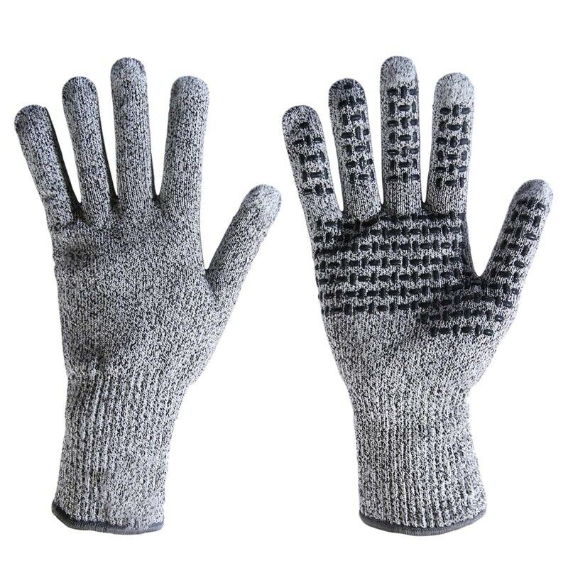 1X(Cut Resistant Gloves - Press Screen Fingers - Level 5 Protection Work Gl