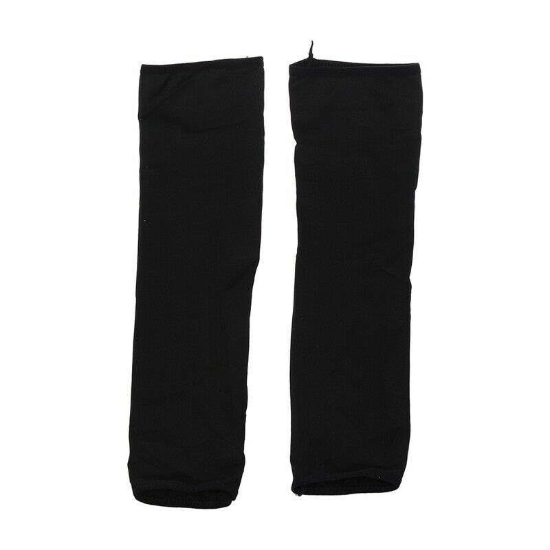 1 x Pair of Arms Sleeves Sleeves Anti-UV Black Sports Cycling W1Y7
