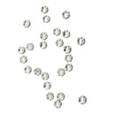 25 x 8MM Flower Rhinestone Rondelle Round Bead Spacer HOT J3T9