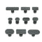 10PCS Car Body Hammer Glue Puller Tabs Lifter Paintless Dent Repair Tool Kit
