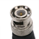 10 Male Coax CAT5 To Coaxial BNC Cable Connector adapter Camera CCTV Video Ba ME
