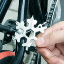 18-in-1 Stainless Steel Pocket Multi-Tool,Outdoor Camping Snowflake Screwdriver