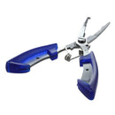 Gear Curved Stainless Steel Fishing Pliers Crimper Line Cut / Spring-Assist