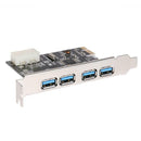 USB3.0 Expansion Card 4 port PCI-E to USB3.0 Computer Expansion Card A
