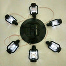 Retro Solar Color Changing LED Shell Wind Chimes Home Garden Yard Light Lamp