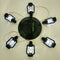 Retro Solar Color Changing LED Shell Wind Chimes Home Garden Yard Light Lamp