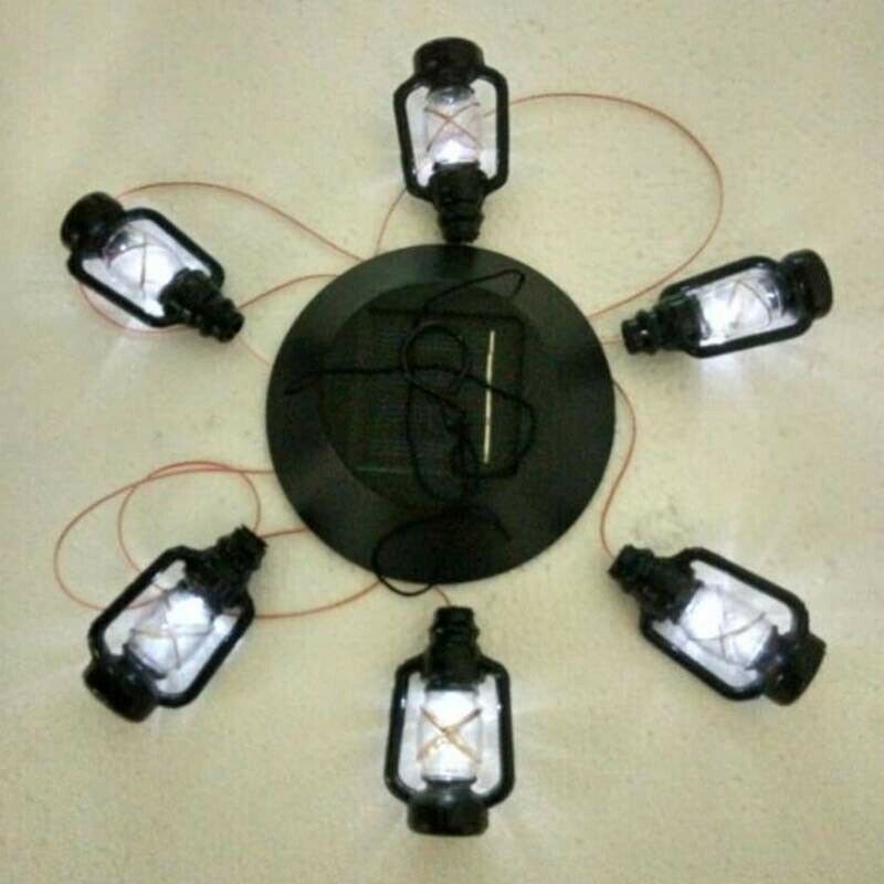 Retro Solar Color Changing LED Shell Wind Chimes Home Garden Yard Light Lamp