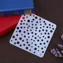 Spray Plate DIY Draw Tool Photo Album Tools for Kids Theme Hollow Ruler