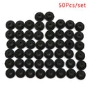 50Pcs/Set Black Silicone Tattoo Needle Rubber Grommets Tattoo Machine NeedleMat3