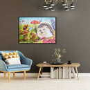 Hedgehog 5D DIY Full Round Diamond Painting Animal Mosaic Kit Gift (PSD014)