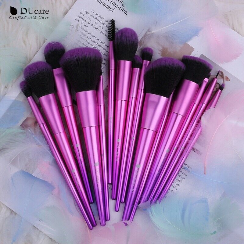 Ducare MakEUp Brushes 15Pcs Brushes for MakEUp Eyeshadow Foundation Powder  U5F1
