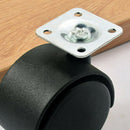 Twin wheel furniture castors with fixing plate - Pack of 4 by Express Fitti H1J5