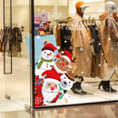 DIY Merry Christmas Wall Stickers Showcase Window Glass Festival Decals