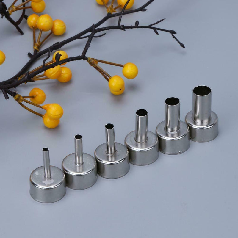 6pcs Universal Nozzle Soldering Station Hot Air Stations Gun Welding Nozzle