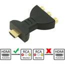 HDMI Male to 3 RCA Female Composite AV Video Audio Adapter TV PC Converter New