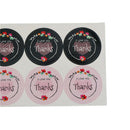 80pcs(10sheet) wreath thank you Sealing Stickers Gift Box Labels Gift DIY JR
