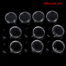 10Pcs 3g Round Pot Cosmetic Sample Empty Container Tiny Bottle Make Up Eyesha ME