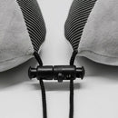 2Pcs U-Shaped Travel Neck Pillow Adjustable Breathable Soft Airplane Pillow