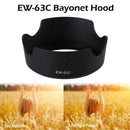 EW-63C 700D Camera Lens Petal Hood For Canon 18-55mm f/3.5-5.6 IS STM