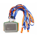 10Pcs PU Leather Pocket ID Card Pass Badge Holders Case With Neck Strap Lan P3Q8