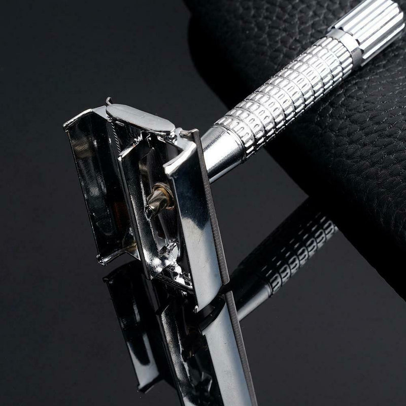 Stainless Steel Metal Safety Razor Double Edge Shaving Blade Razor For men