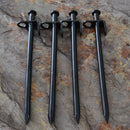 Heavy Duty Camping Black Steel Metal Tent Canopy Stakes Pegs Ground Nail A+