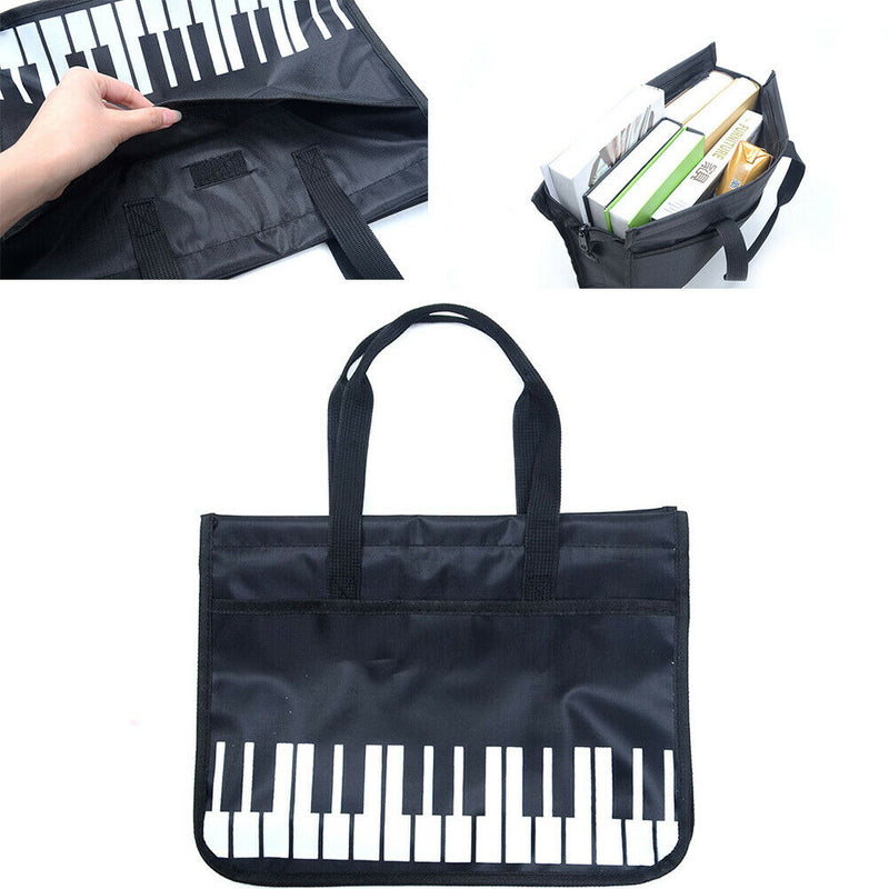 Piano Keys Wear Resistant Shoulder Bag Oxford Cloth Music Capacity Student