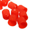 100pcs Plastic Valve Caps Tire Cap Valve Cover for Car Motorcycle red