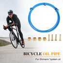 Bicycle Hydraulic Disc Brake Oil Tube Bike Brake Pipe for Shimano (Blue)